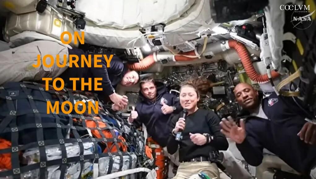 on journey to the Moon