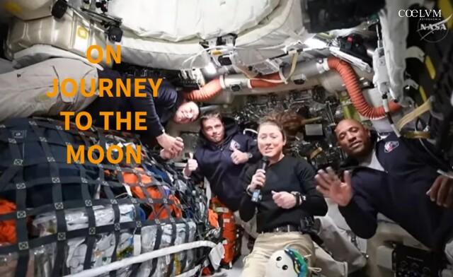 on journey to the Moon