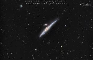 NGC 4631 Whale Galaxy & NGC 4656 Hockey Stick Galaxy