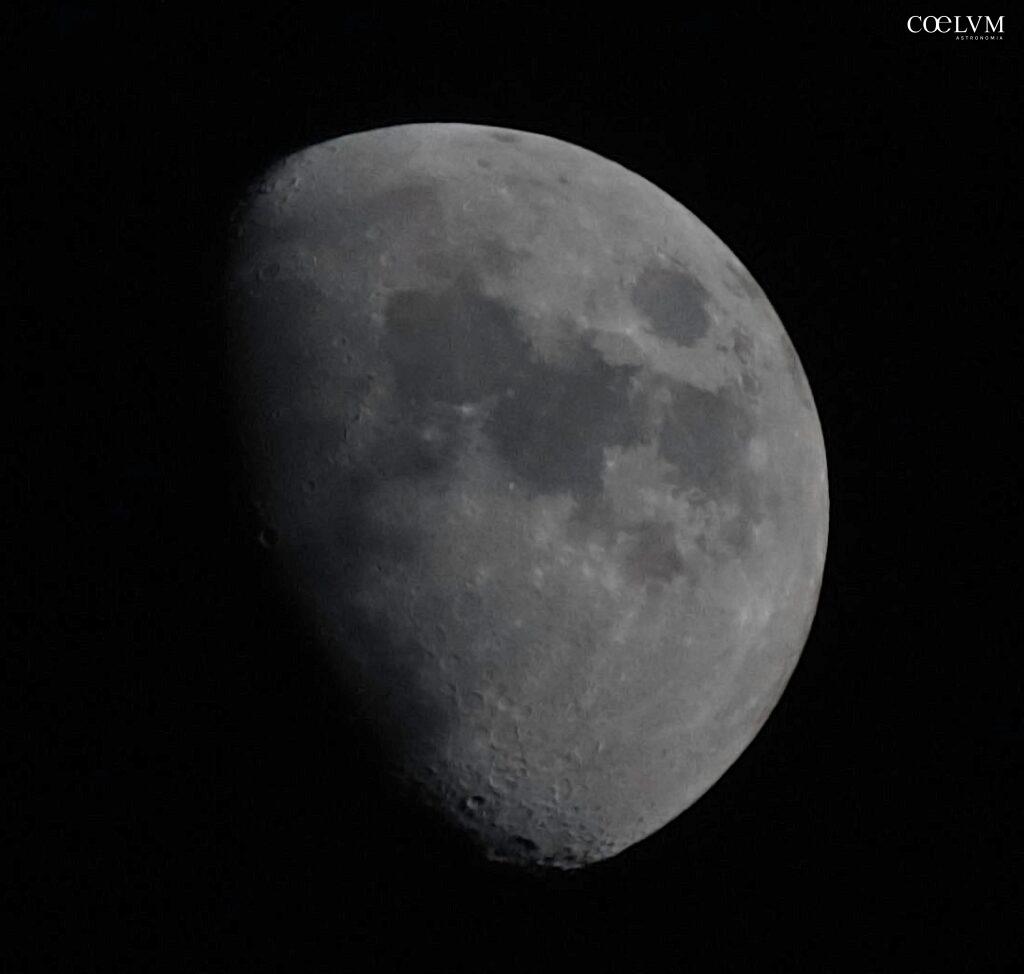CLOSE-UP WAXING GIBBOUS MOON