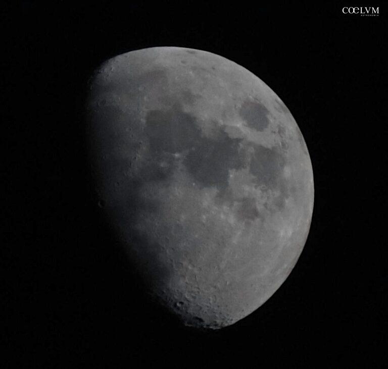 CLOSE-UP WAXING GIBBOUS MOON