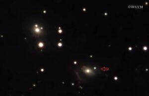 MRK 205 IL QUASAR OLTRE LA GALASSIA. Un miliardo di anni luce dietro NGC 4319, quando l’Universo sembrò contraddirsi.Particolare di foto già inserita