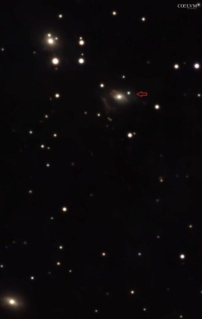 MRK 205 IL QUASAR OLTRE LA GALASSIA. Un miliardo di anni luce dietro NGC 4319, quando l’Universo sembrò contraddirsi.Particolare di foto già inserita