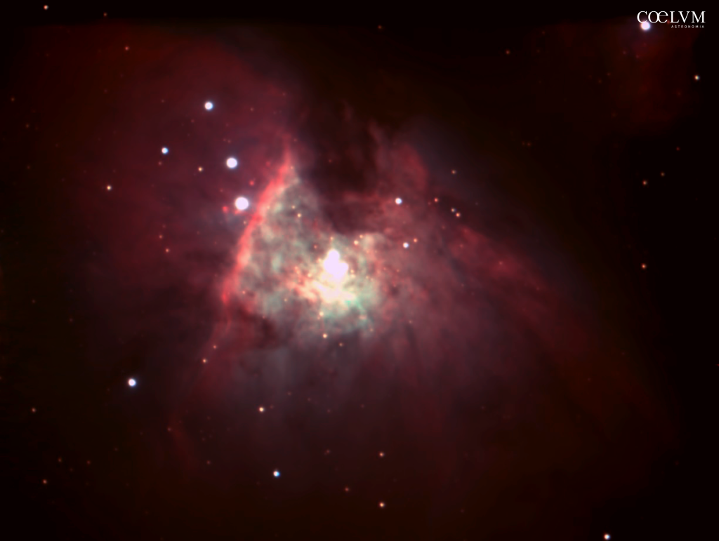 Il giovane Ammasso del Trapezio sorgente di ionizzazione e formazione stellare della Nebulosa di Orione.