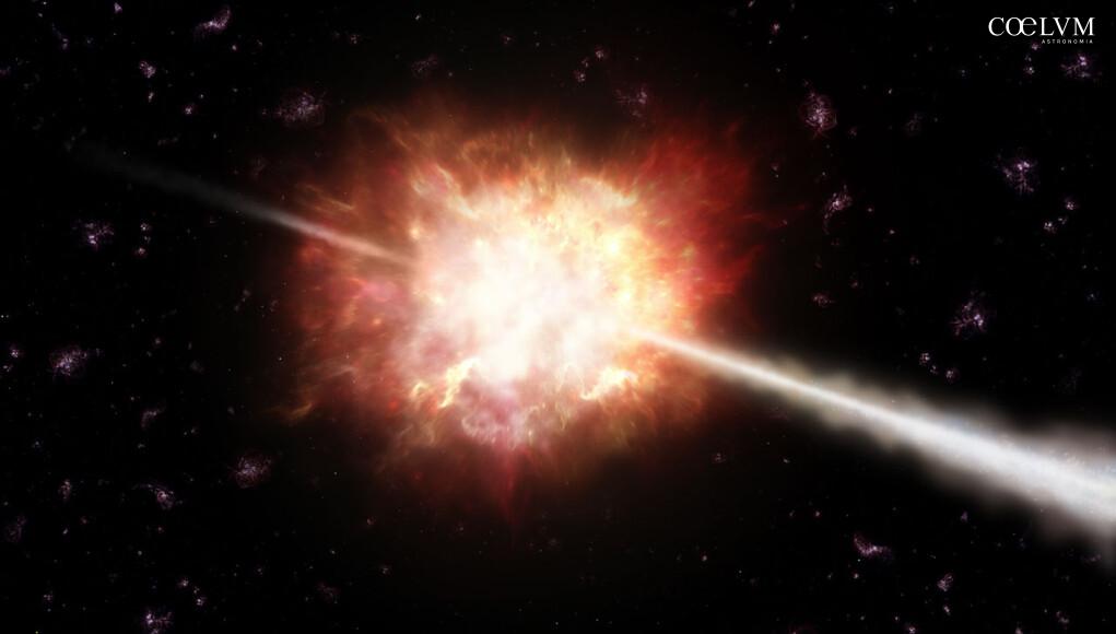 Artist’s impression of a gamma-ray burst