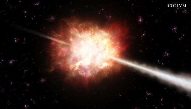 Artist’s impression of a gamma-ray burst