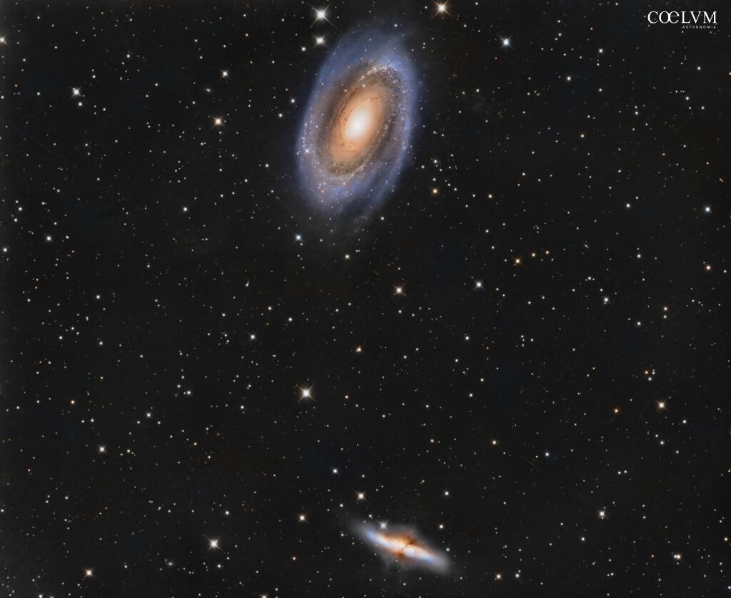 Il duo dinamico della costellazione dell’Orsa Maggiore: M81 e M82