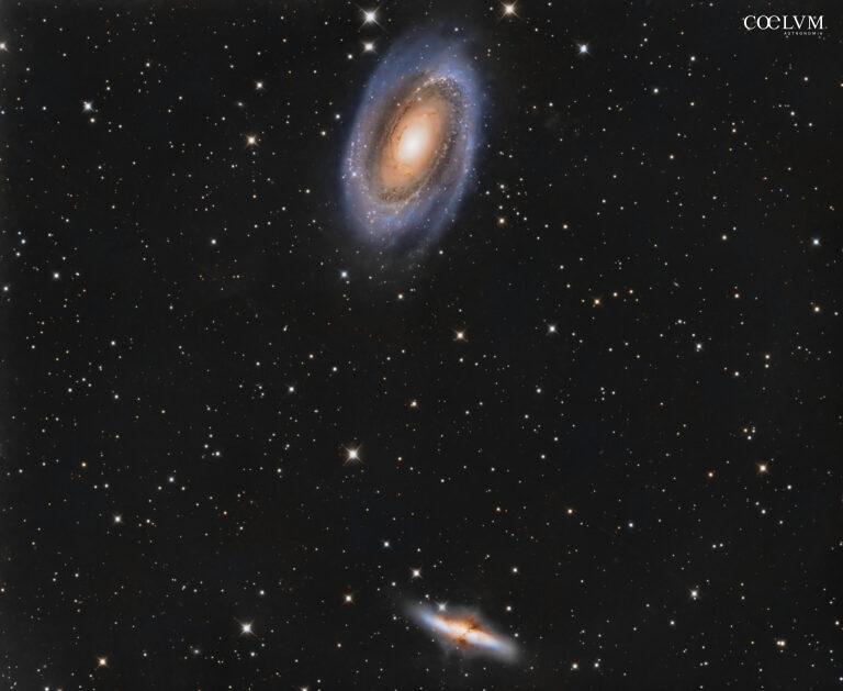 Il duo dinamico della costellazione dell’Orsa Maggiore: M81 e M82