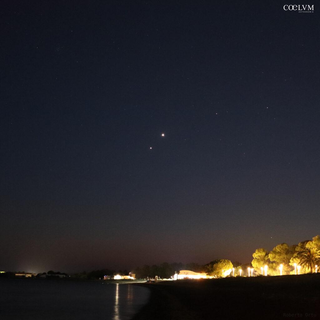 La congiunzione Giove-Venere