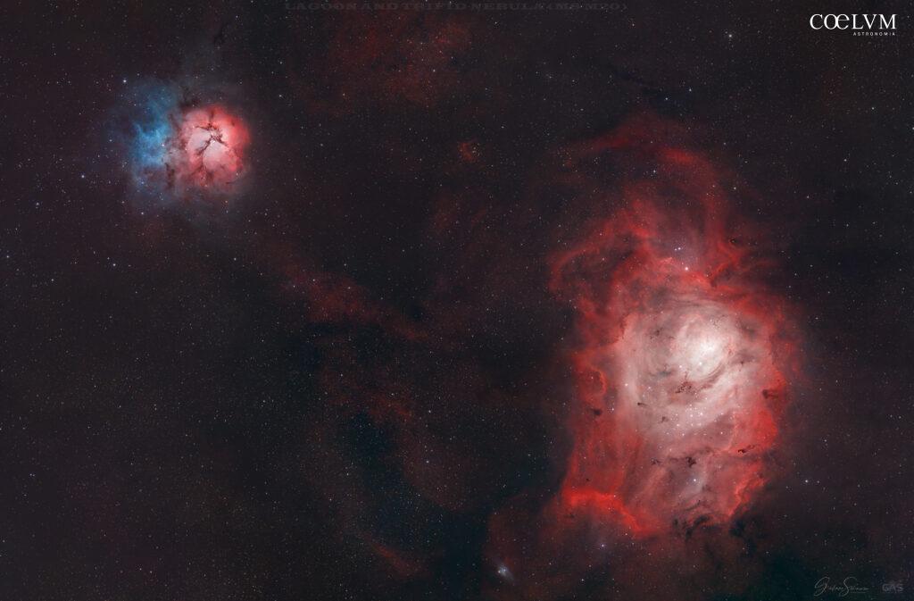 Lagoon and Trifid nebula