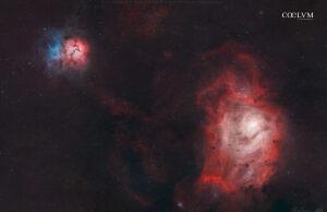 Lagoon and Trifid nebula