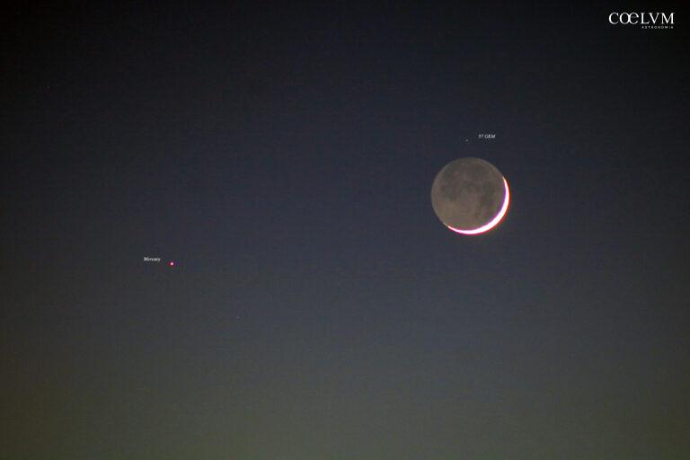 Luna in Luce cinerea e Mercurio