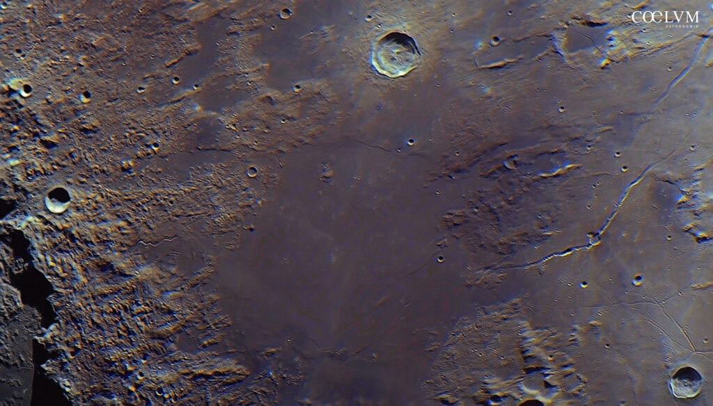 Luna – Mare Vaporum, crateri Conon, Manilius Hyginus e Triesnecke