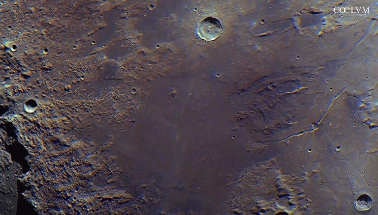 Luna – Mare Vaporum, crateri Conon, Manilius Hyginus e Triesnecke