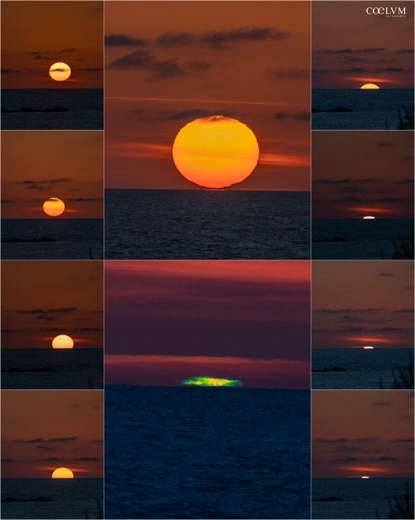 Gli ultimi istanti del Sole: il Green Flash fotografato sul Tirreno