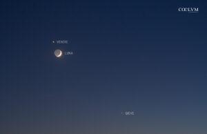 Congiunzione Luna-Venere-Giove-Mercurio