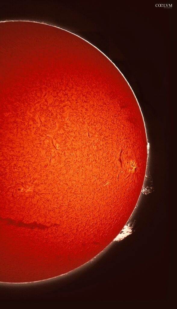 Il sole in H-alpha