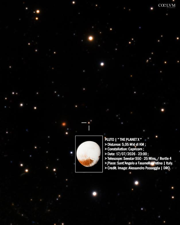PLUTONE | “Il Pianeta X” osservato da un Seestar S50 di Alessandro Passeggia