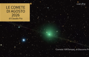 Le Comete del mese di Agosto: LA 10P/TEMPEL AL PERIELIO