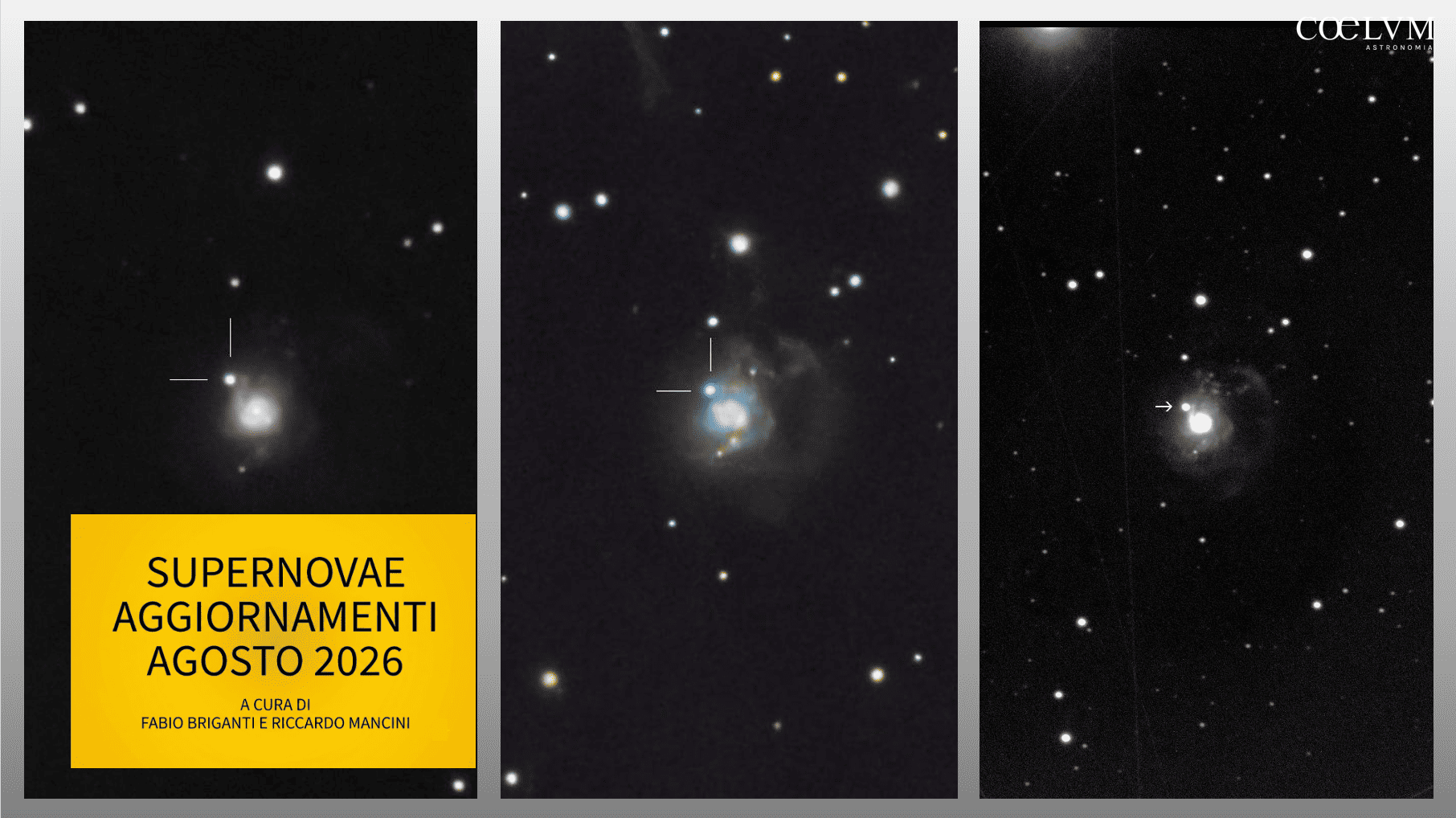 SUPERNOVAE aggiornamenti del mese – Agosto 2026