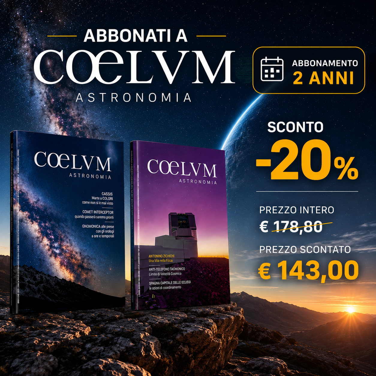 ABBONAMENTO 2 ANNI - 20