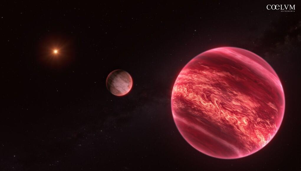 Artist’s impression of CD-35 2722, a system with a moon-like o