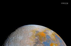 La Luna Minerale da Artemis II elaborata da Alessandro Passeggia