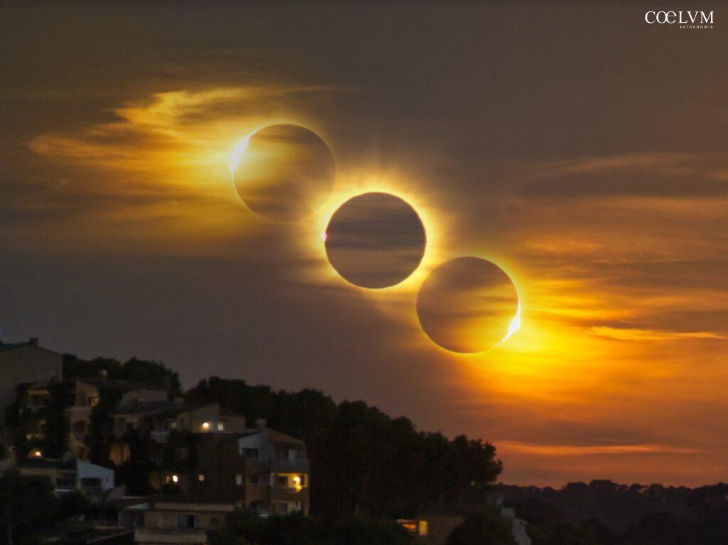 Eclissi totale al tramonto