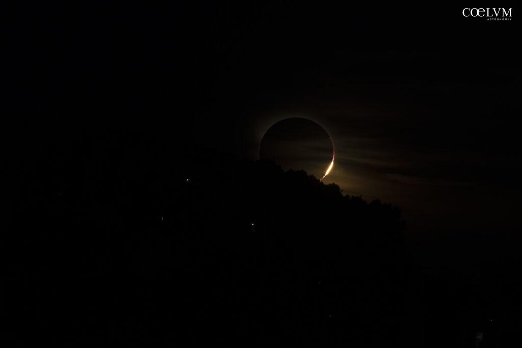Eclissi di Sole 12/8/2026, fine totalità: anello di diamante