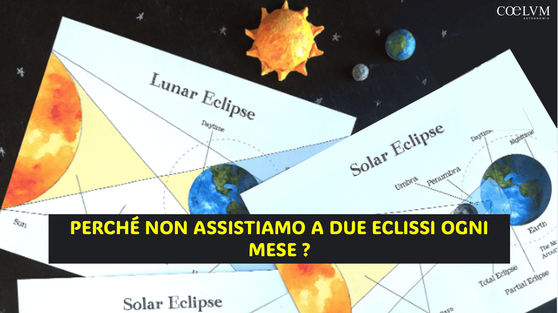 LO SAPEVI DAVVERO? – Perché non assistiamo a due eclissi ogni mese?