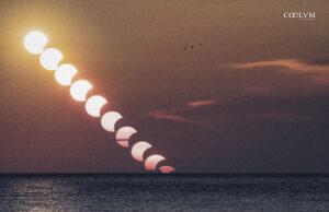 Sequenza dell’eclisse parziale di Sole
