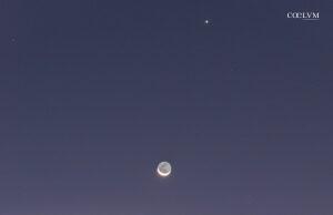 Luna e Giove sopra Siracusa
