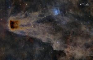 LDN 1221: nebulosa oscura “Proiettile” nel Cefeo