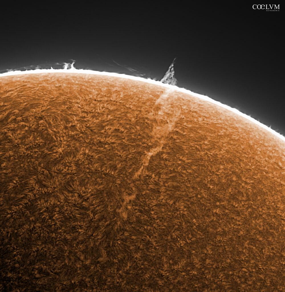 Protuberanza solare del 11 ottobre