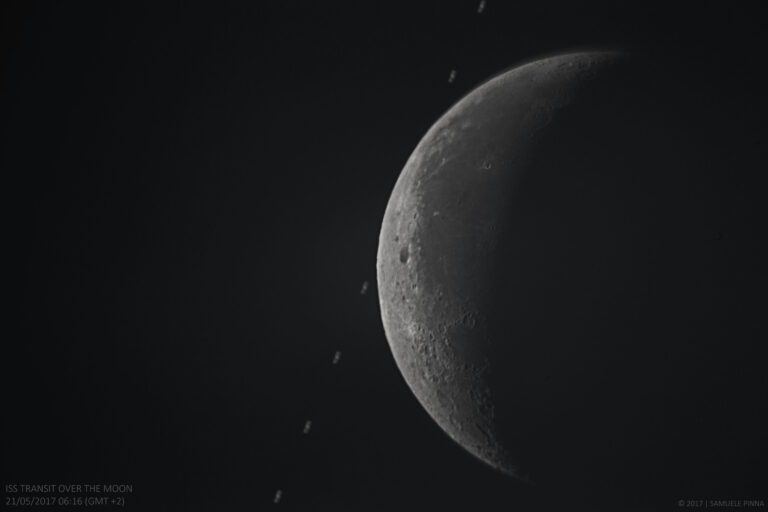 ISS Transit over the Moon