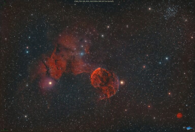 IC443, SH2-249, M35, NGC2158 e SH2-247