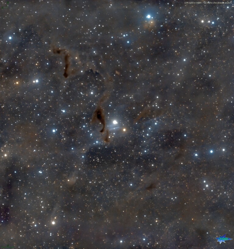 LDN1355 e VdB9 "La mano che chiede aiuto"