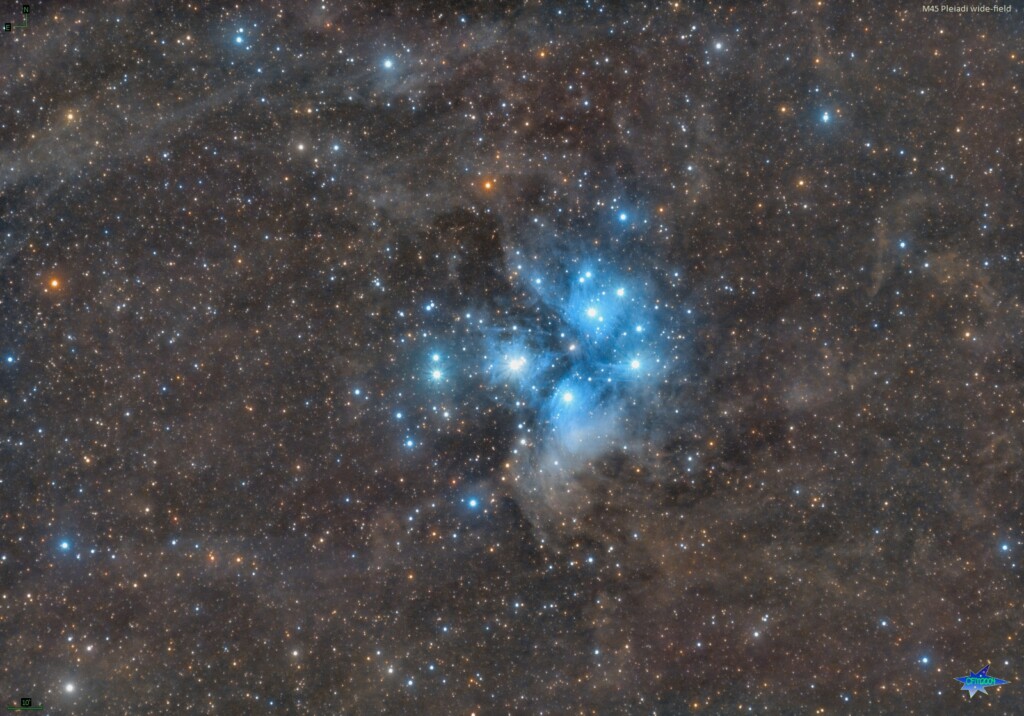 M45 Pleiadi a campo largo