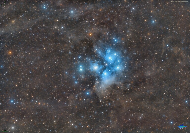M45 Pleiadi a campo largo