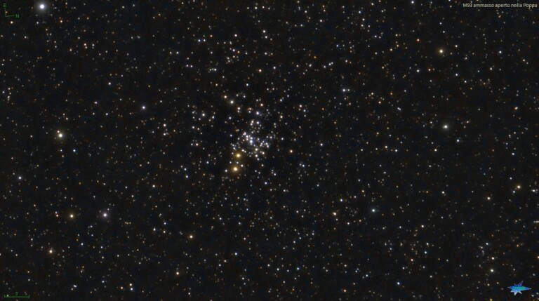 M93 ammasso aperto nella Poppa