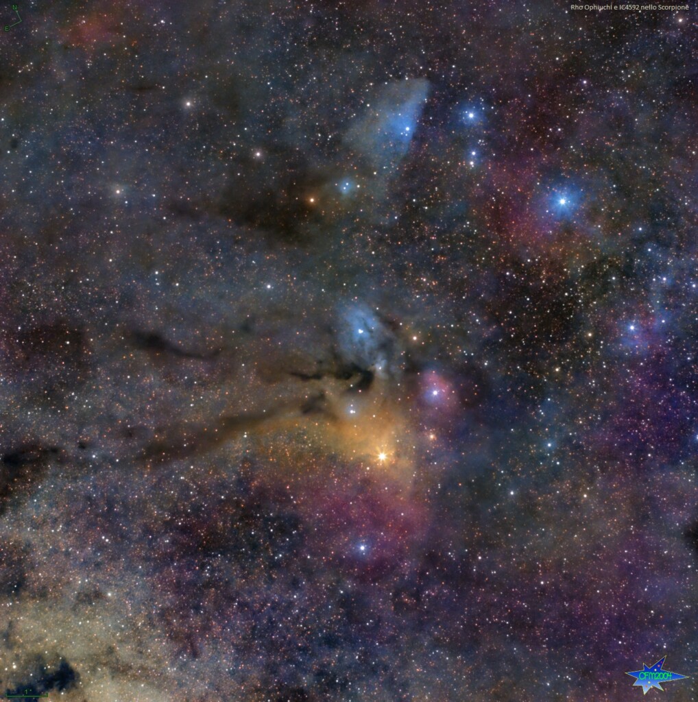 IC4592 e Rho Ophiuchi