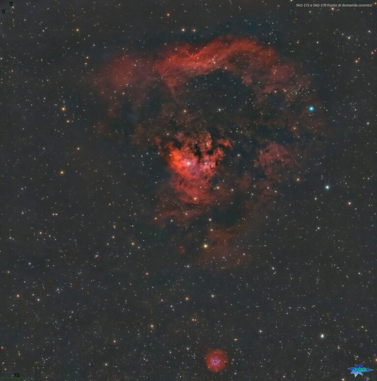 SH2-171 e SH2-170 il punto di domanda cosmico