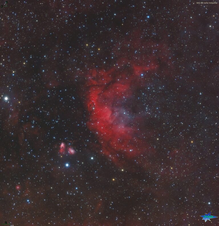 SH2-88 con LBN 137-138 nella Volpetta