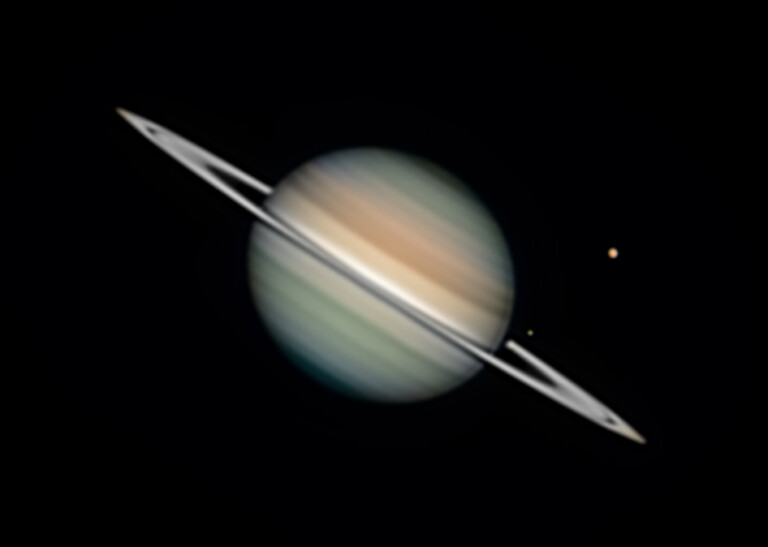 Saturno, Titano ed Encelado