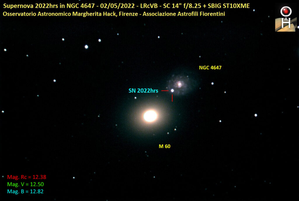 Supernova 2022hrs in NGC4647