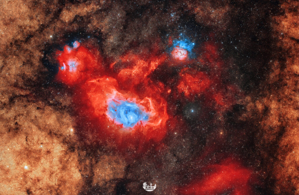 M8 Nebulosa Laguna e M20 Nebulosa Trifida