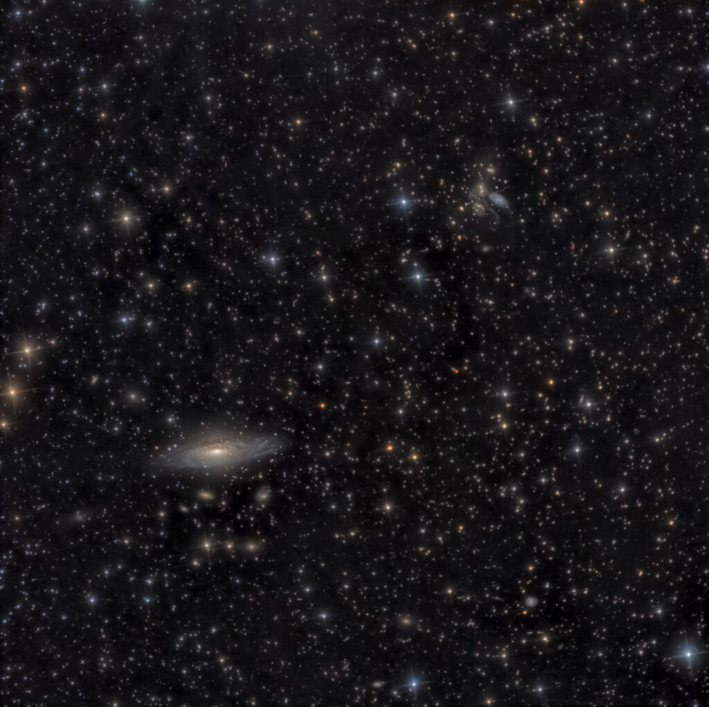 La galassia NGC 7331 e il Quintetto di Stephan.