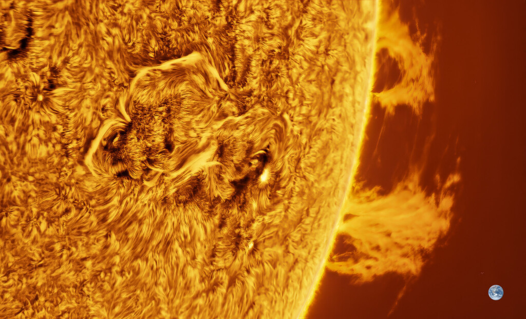 AR 4117 e due enormi protuberanze