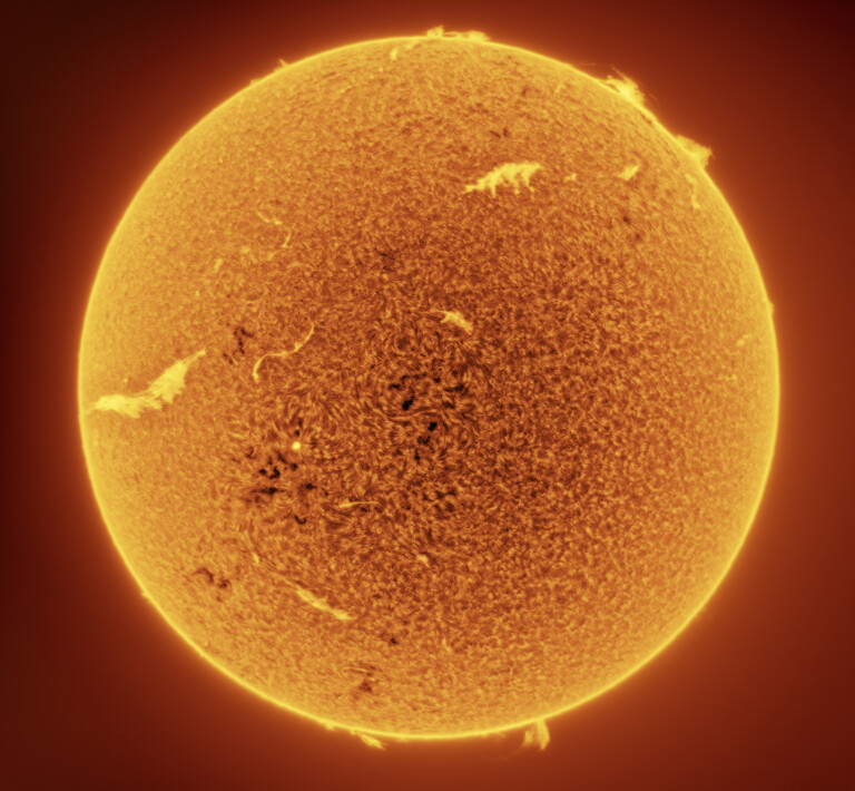 Il Sole Full Disk in H-Alpha – 17 Maggio 2025