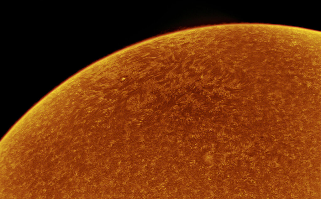 Sole in H-alpha – 29 aprile 2017 – negativo